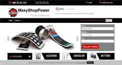 Desktop Screenshot of maxyshoppower.com