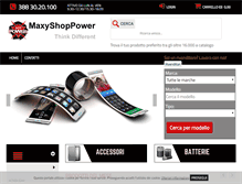 Tablet Screenshot of maxyshoppower.com